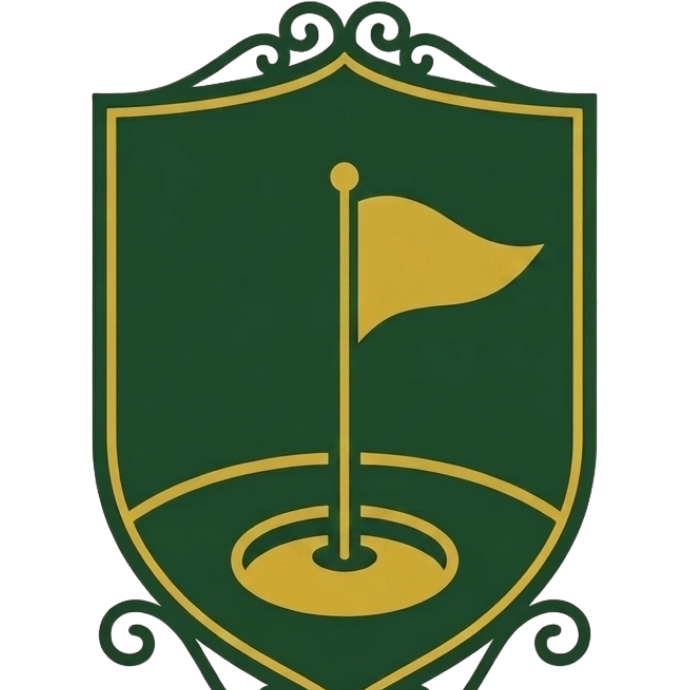 Golfed shield logo